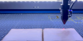 laser-head moving horizontally